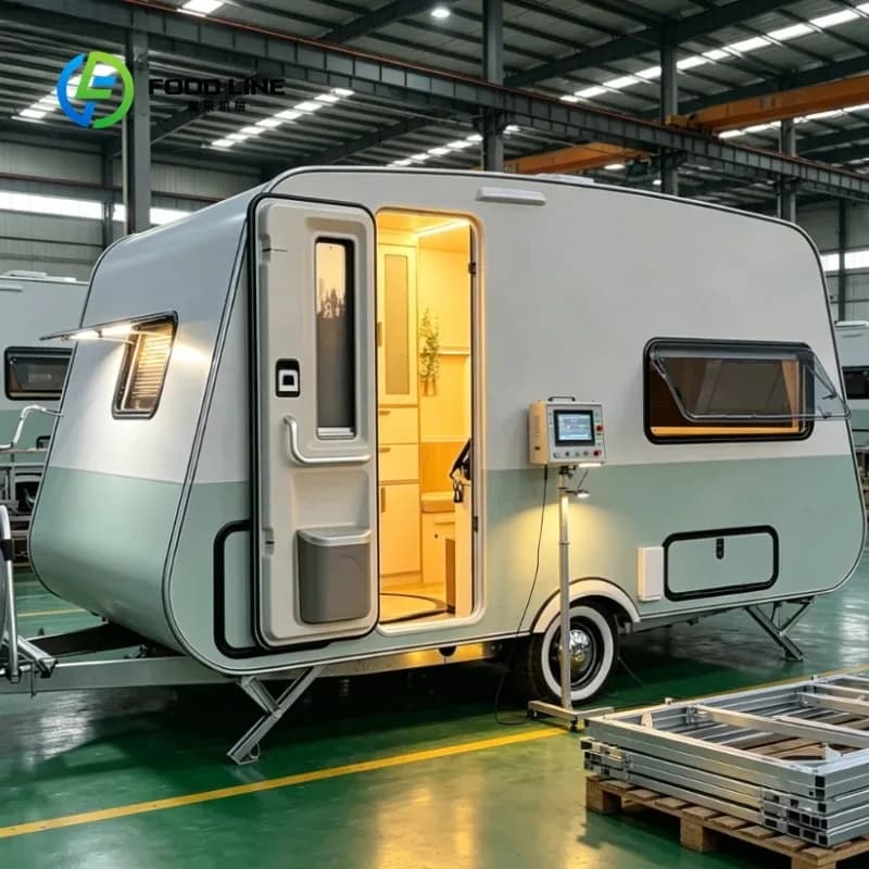Remorque tout-terrain de loisirs personnalisée, alimentation 48V 60V, remorques pour camping-car, pa
