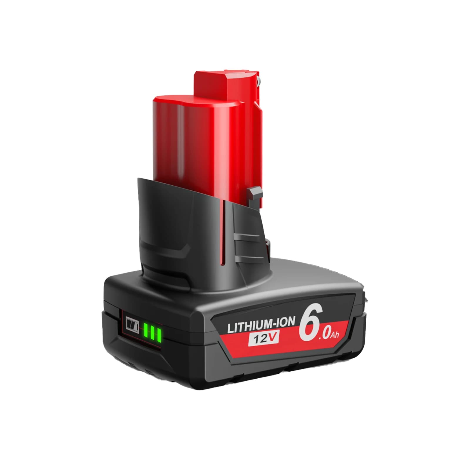 Pour batterie Milwaukee M12 12V 6.0Ah batterie Rechargeable avec lumière pour outil Milwaukee M12 48