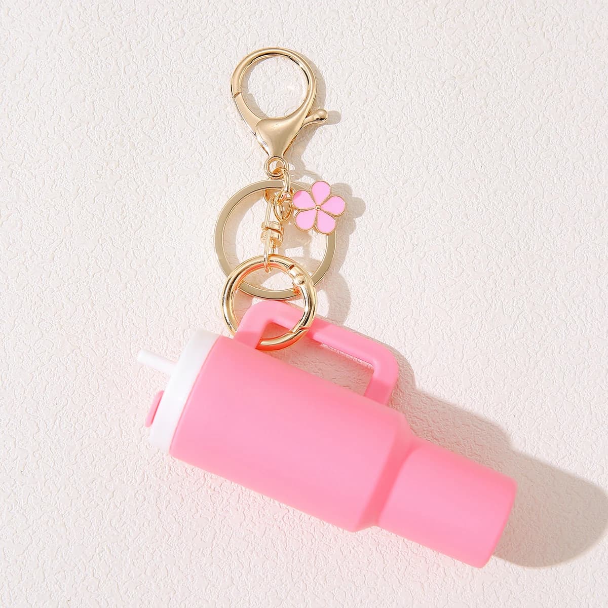 Stanley Cup Mini gobelet porte-clés accessoires mignon tasse porte-clés avec fleur sac à main sac à 