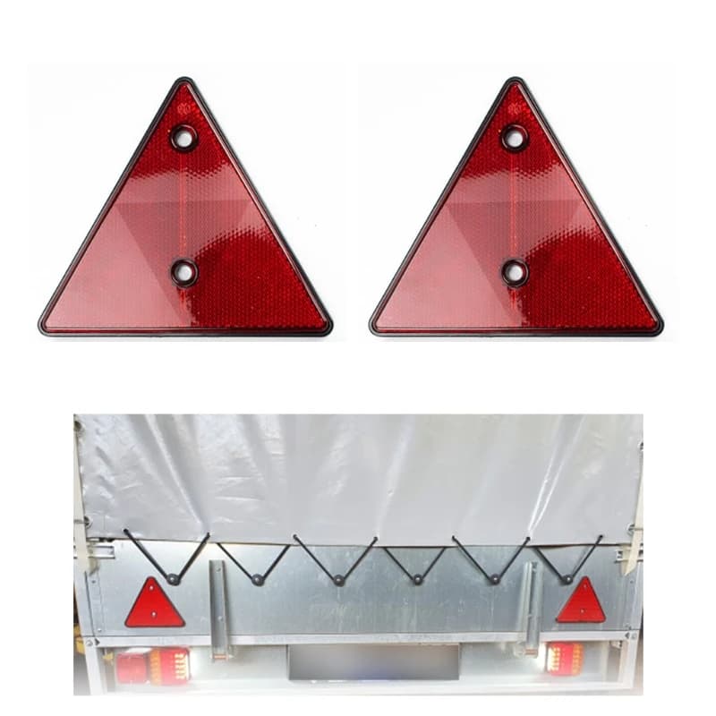 Réflecteurs triangulaires réfléchissants pour remorque, panneaux d'avertissement pour véhicules lour