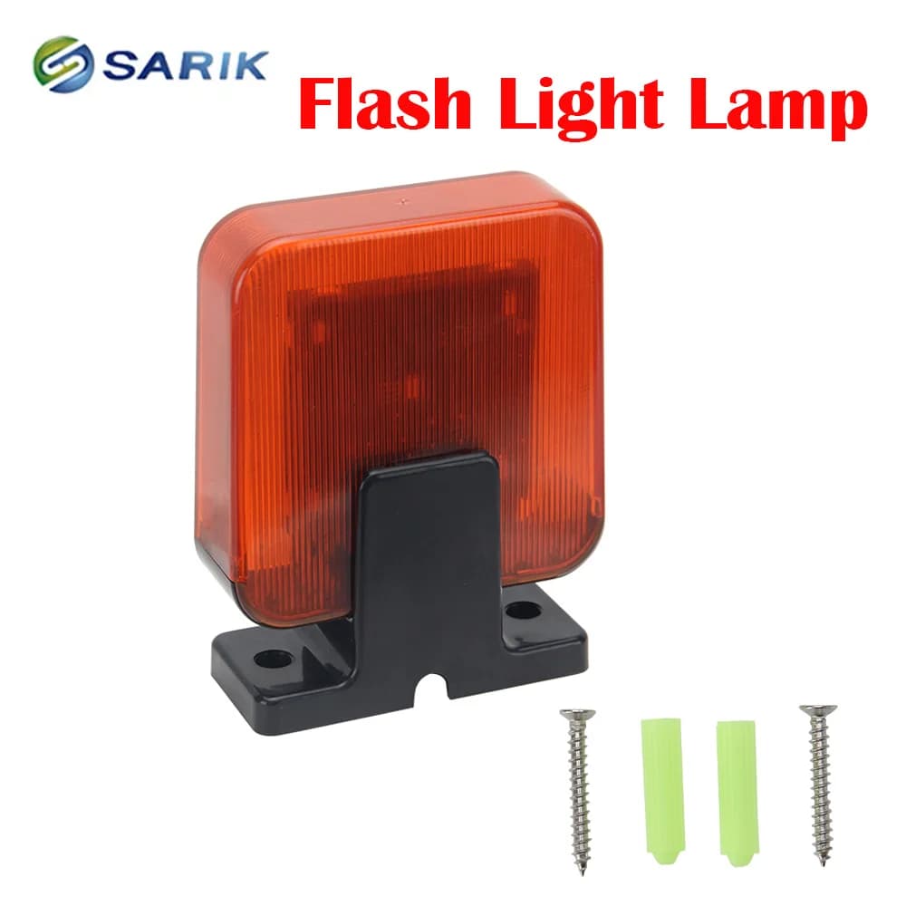 Lumière stroboscopique de sécurité pour porte électrique, accessoires de porte, lampe Flash de sécur