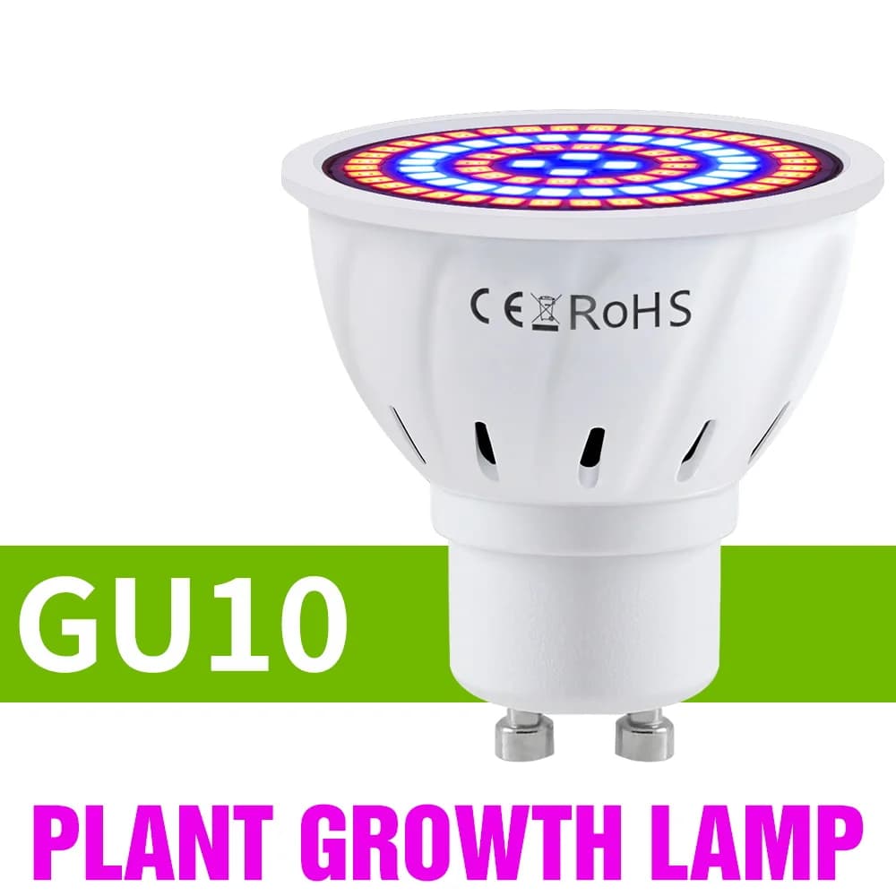 E27 LED plante poussent des lumières GU10 spectre complet intérieur hydroponique graines de fleurs l