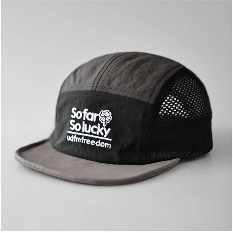 Casquette de camping 5 panneaux pour hommes et femmes, respirante en maille, séchage rapide, style G