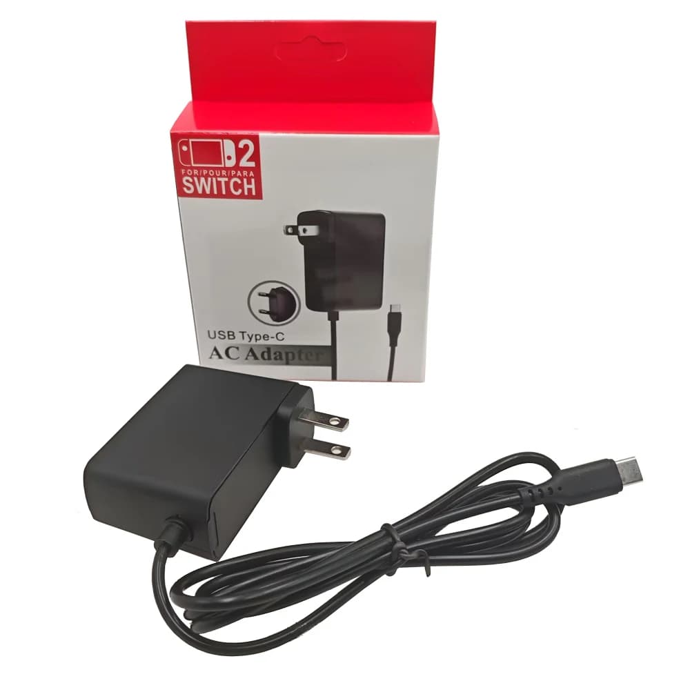 Chargeur USB C pour Switch NS NX, alimentation Type-C 5V 2.4A pour Switch 2, chargeurs de console de