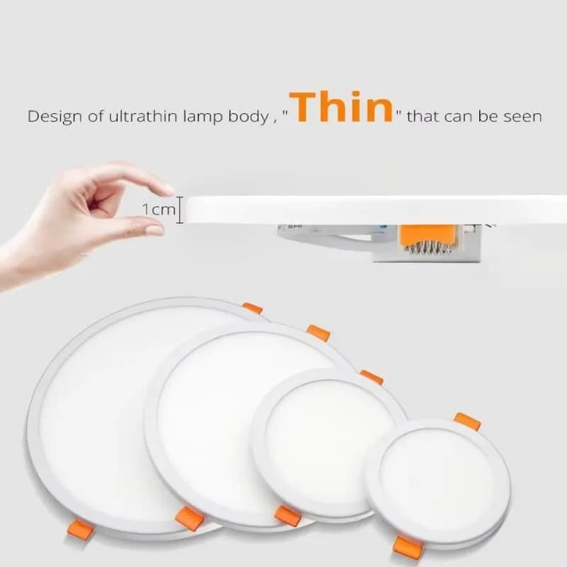 Panneau lumineux LED surface ultra-mince Downlight 6W 8W 15W E27 AC220V panneau rond carré lumière b