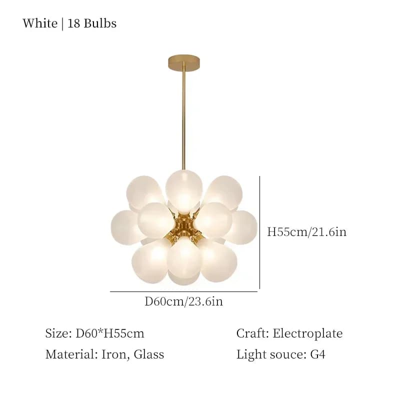 2025 Lustre à bulles de verre Lustre coloré unique Designer sur l'éclairage d'île pour salon Table à