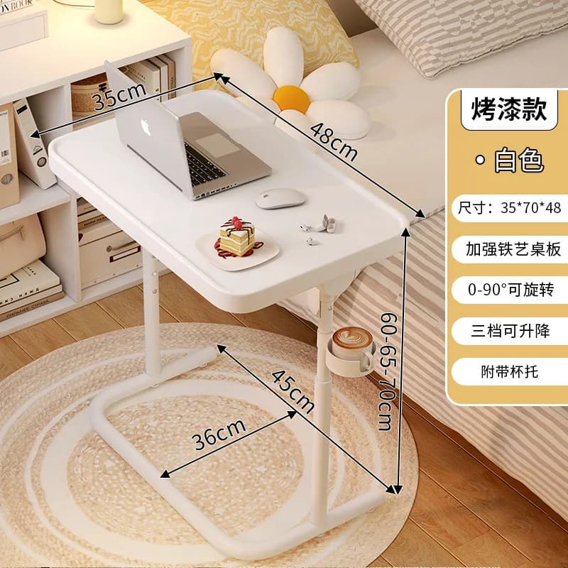 Table mobile moderne réglable, petite table d'appoint, table basse pour appartement, table centrale 