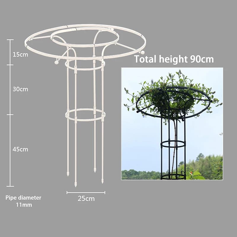 Treillis de Jardin pour Plantes Grimpantes, Tour Parapluie, Support DIY pour Pots de Fleurs