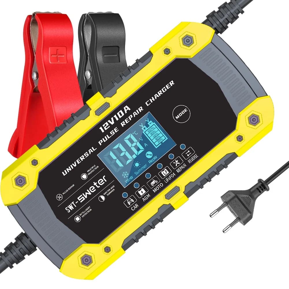 Prise ue 12V 10A SWT-1880 chargeur de batterie automobile pour Batteries de moto de voiture charge r