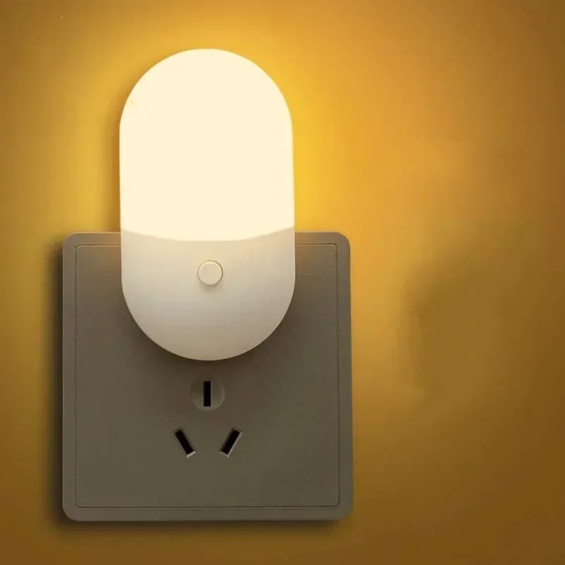 Led veilleuse intelligente capteur de son de mouvement veilleuse réglage de la luminosité veilleuse 