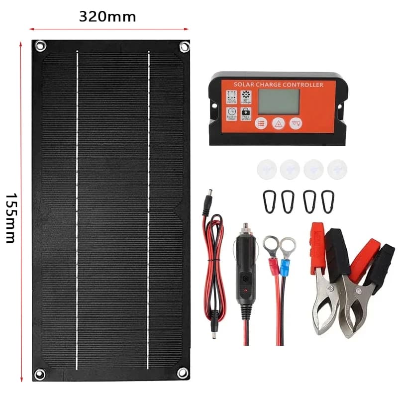 Panneau solaire 50W DC 18V, contrôleur Portable, Kit de plaque de Charge, chargeur de maintien solai
