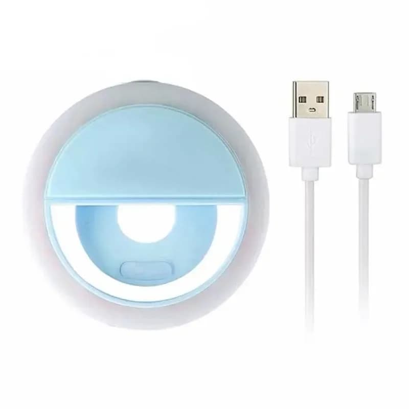Anneau lumineux pour selfie, lampe de poche, rétro-éclairage, chargeur USB, pour téléphone, iPhone, 