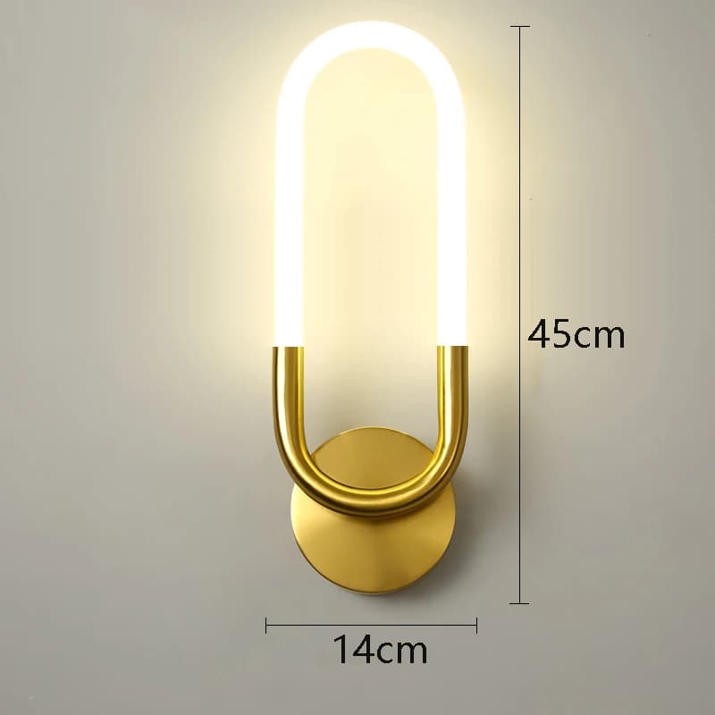 Lampe murale minimaliste Tinlaibor, design moderne et créatif, pour bureau, salon, chambre à coucher