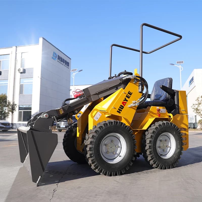 Mini-chargeuse compacte 4x4 en gros d'usine, livraison rapide, mini-chargeuse frontale écologique, i