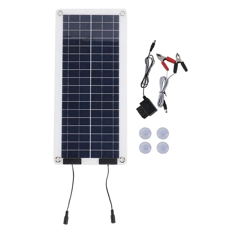 Panneau solaire polycristallin avec contrôleur, 100W, 18V, plaque de charge solaire, camping en plei