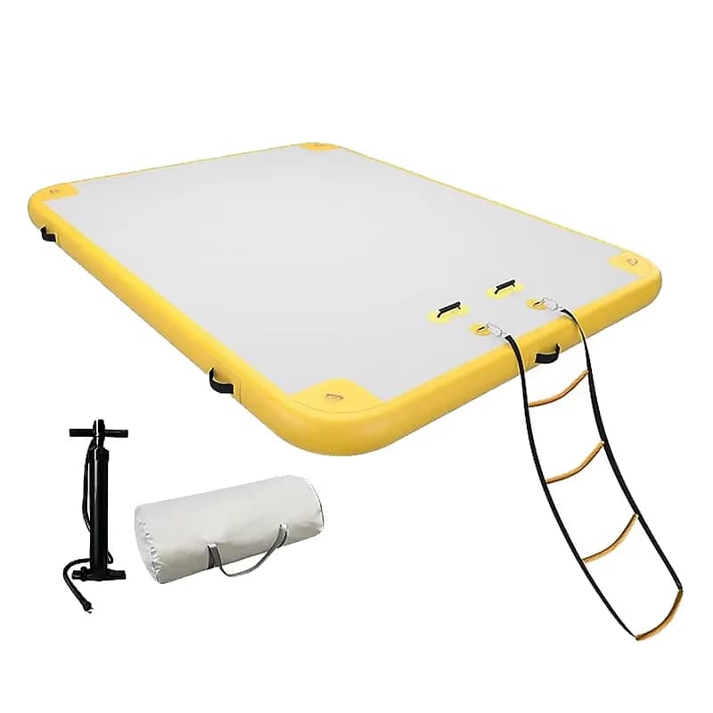 Dock flottant gonflable de plaisir aquatique d'été pour le lac avec la pompe