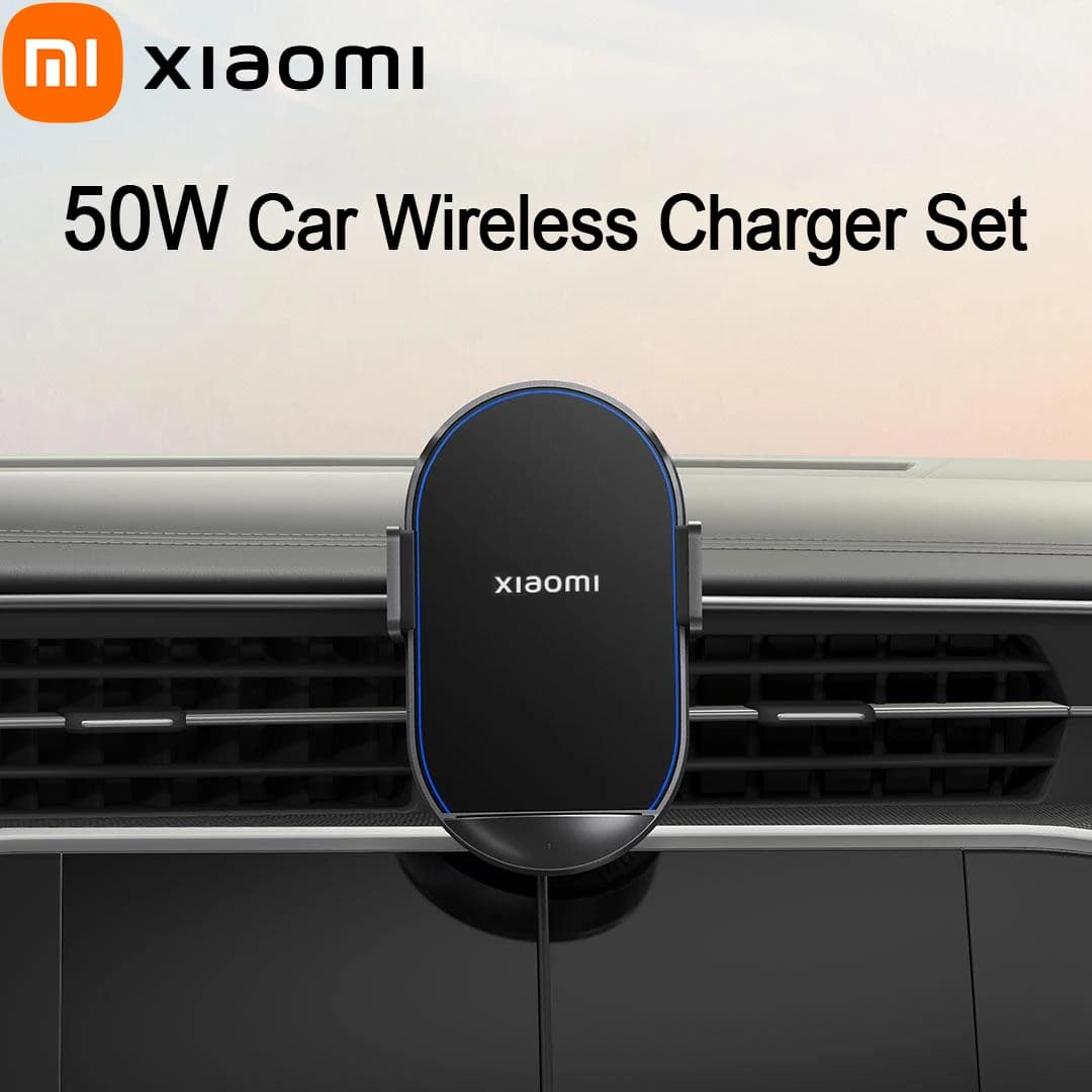 Xiaomi – ensemble de chargeur sans fil pour voiture 50W, double Interface, charge rapide, prise en c