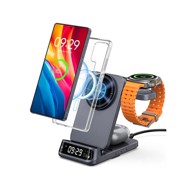 SwanScout 708SM Station de charge magnétique sans fil pour Samsung S25 Ultra S24 Plus S23 pour Galax