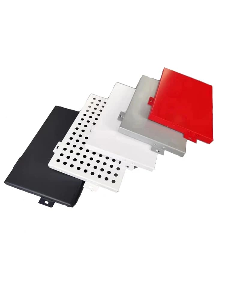 Source de placage d'aluminium perforé, mur extérieur en aluminium perforé personnalisé en usine, pla