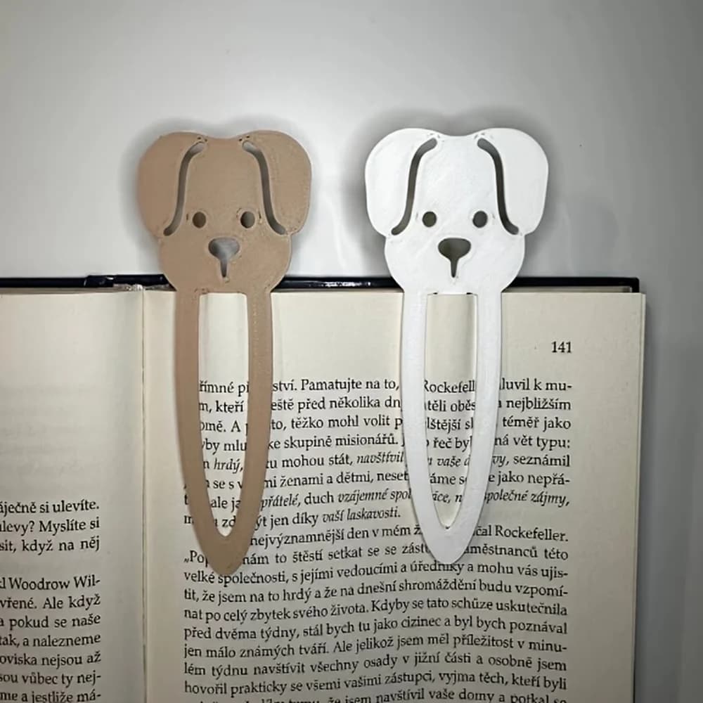 2 marque-pages mignons en forme de chien, accessoires de bureau Kawaii, adaptés aux romans, manuels 