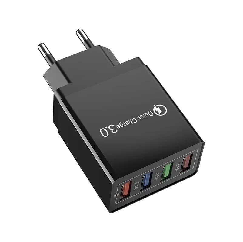 Chargeur mural USB rapide 3.0 pour téléphone portable, adaptateur QC 3.0 pour iPhone, Samsung, prise