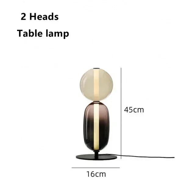Nordique coloré verre Design lampadaire abat-jour en verre table lumière sur pied lampadaire chambre