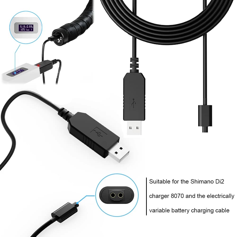 Câble de Charge Di2 à 11 vitesses, câble de chargeur USB, cordon de chargeur de batterie pour câble 
