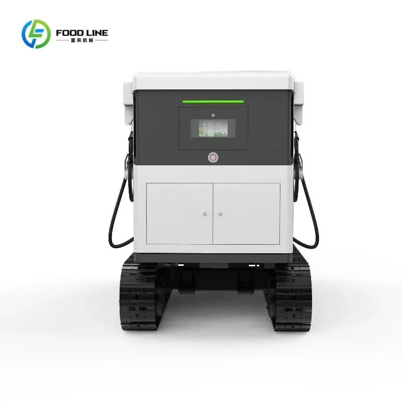 Station de recharge mobile tout-terrain sur chenilles personnalisée 300 kW, double CCS1 CCS2, étanch