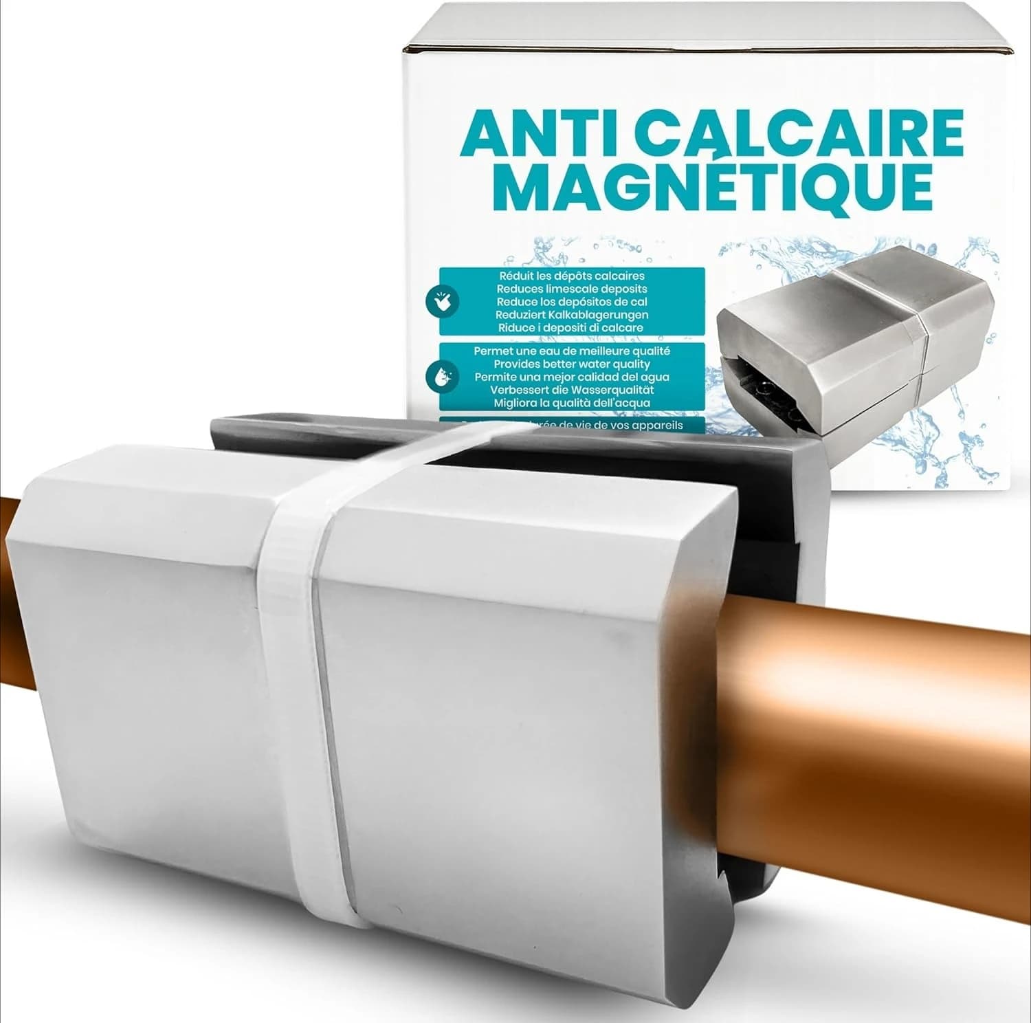 Aimant anti-calcaire magnétique puissant pour canalisations et robinets – Magnétique anti-calcaire p