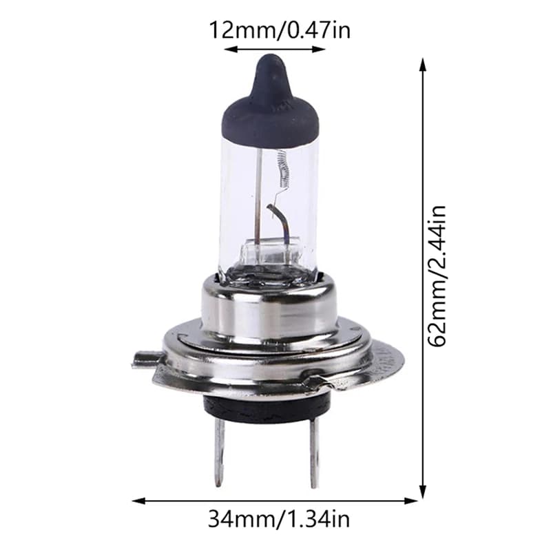 CA 2 ampoules halogènes neuves en verre 55W H7 12V pour voiture, phare antibrouillard, phare de voit
