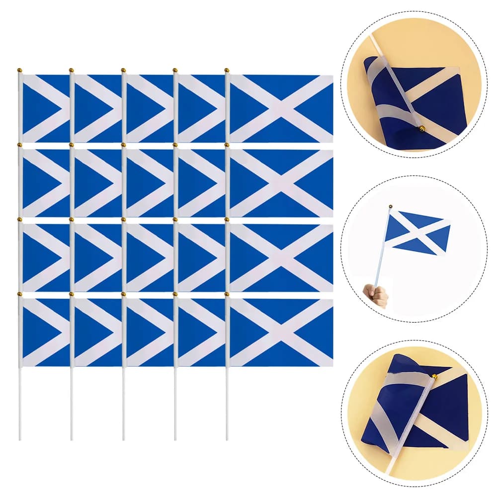 Drapeaux en polyester avec sensation ondulante d'Écosse, décoration d'intérieur, petits objets décor