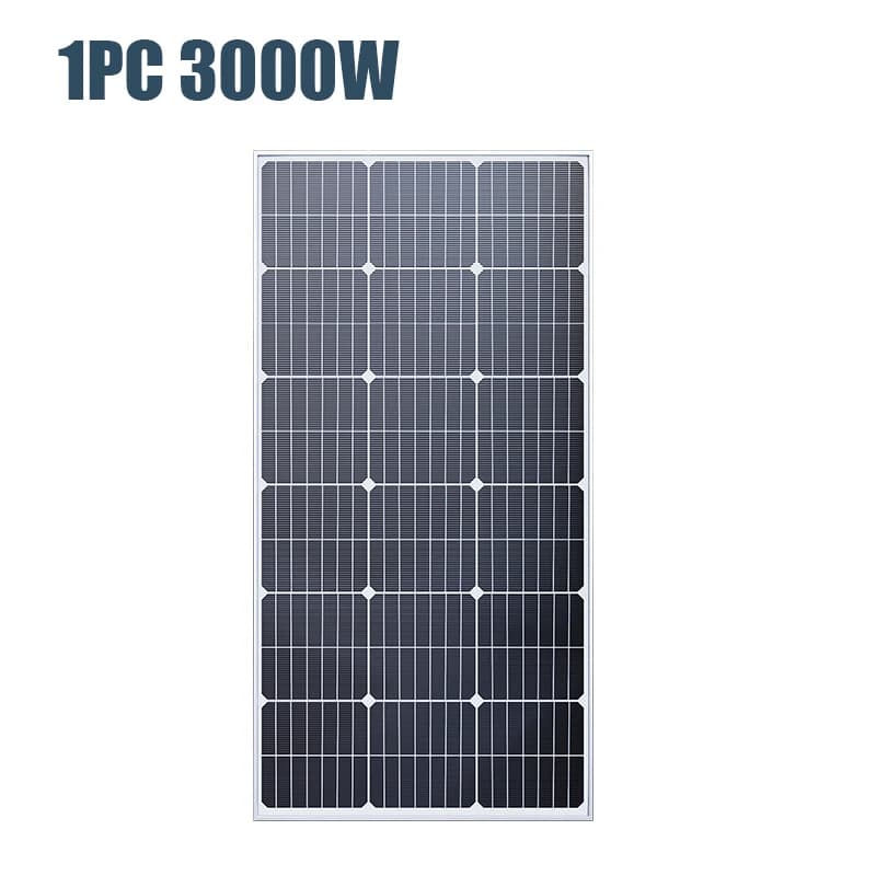 Panneau solaire haute puissance 3000W avec contrôleur 100A et grande batterie externe |   Sortie rég