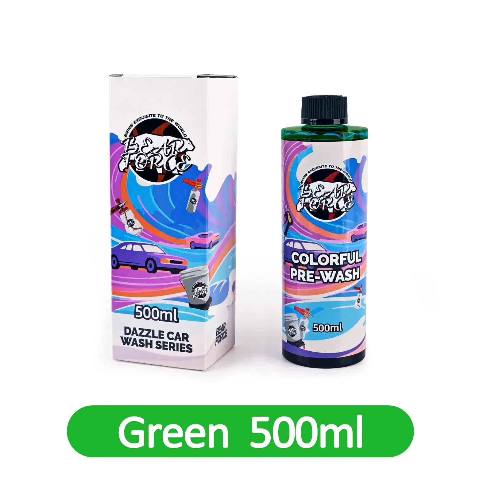 Savon moussant coloré pour lavage de voiture, shampoing pour lavage automatique, nettoyant à mousse 