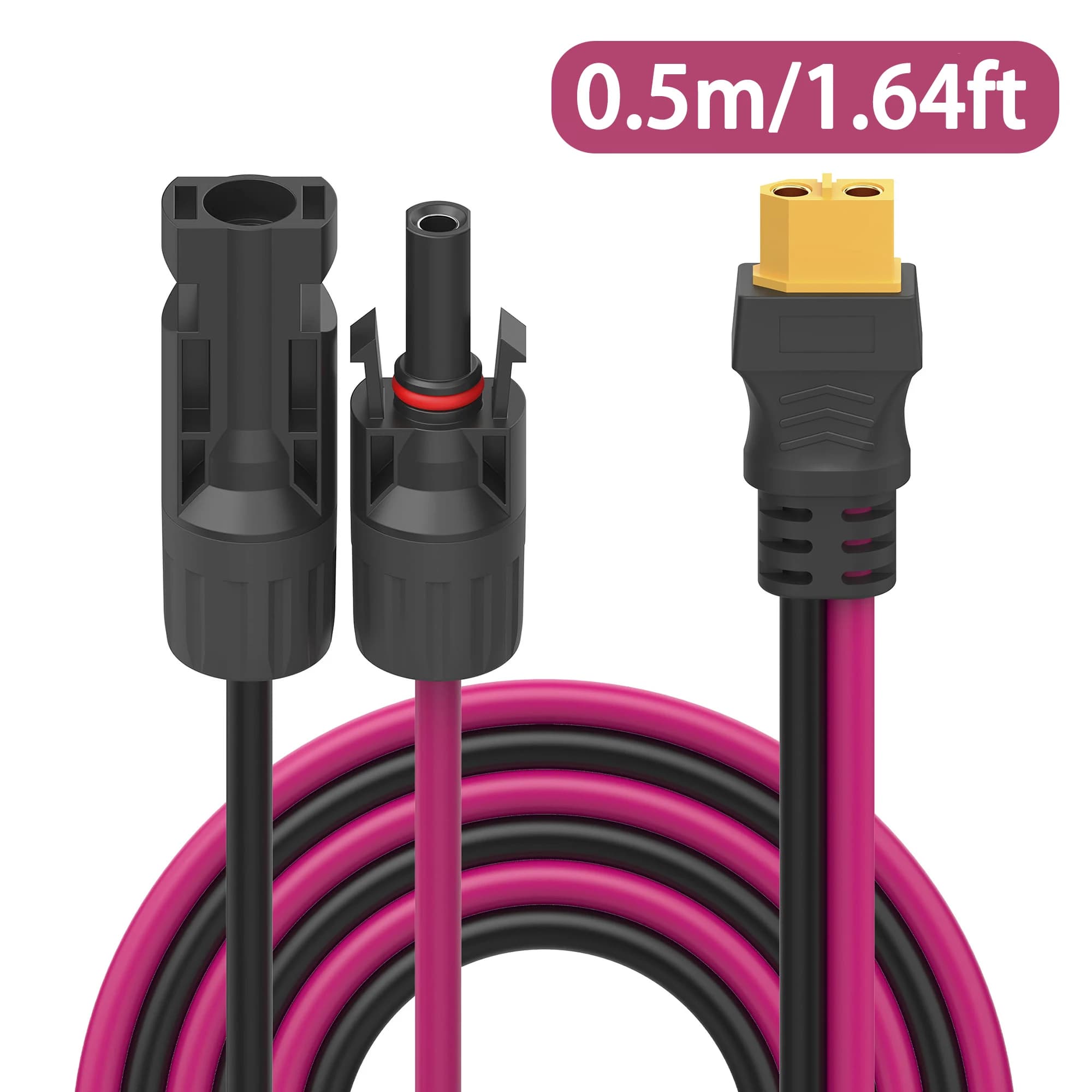 Câble d'extension solaire vers XT60, connecteur solaire 12awg 30A vers câble adaptateur XT60 adapté 