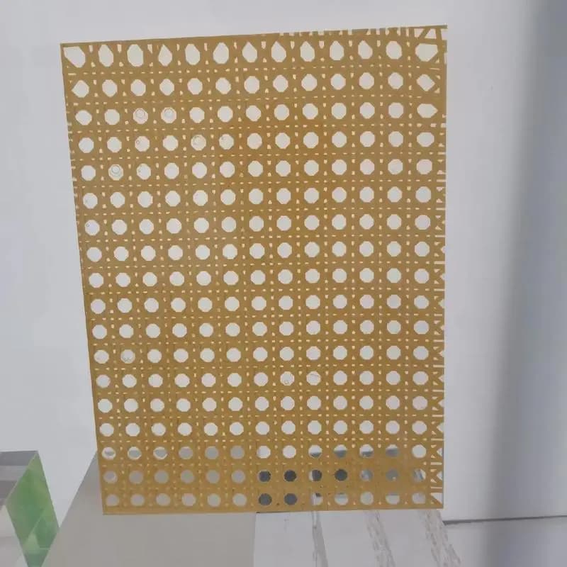 Panneau en résine tissée de bambou pour meubles et murs Placage de bambou laminé écologique