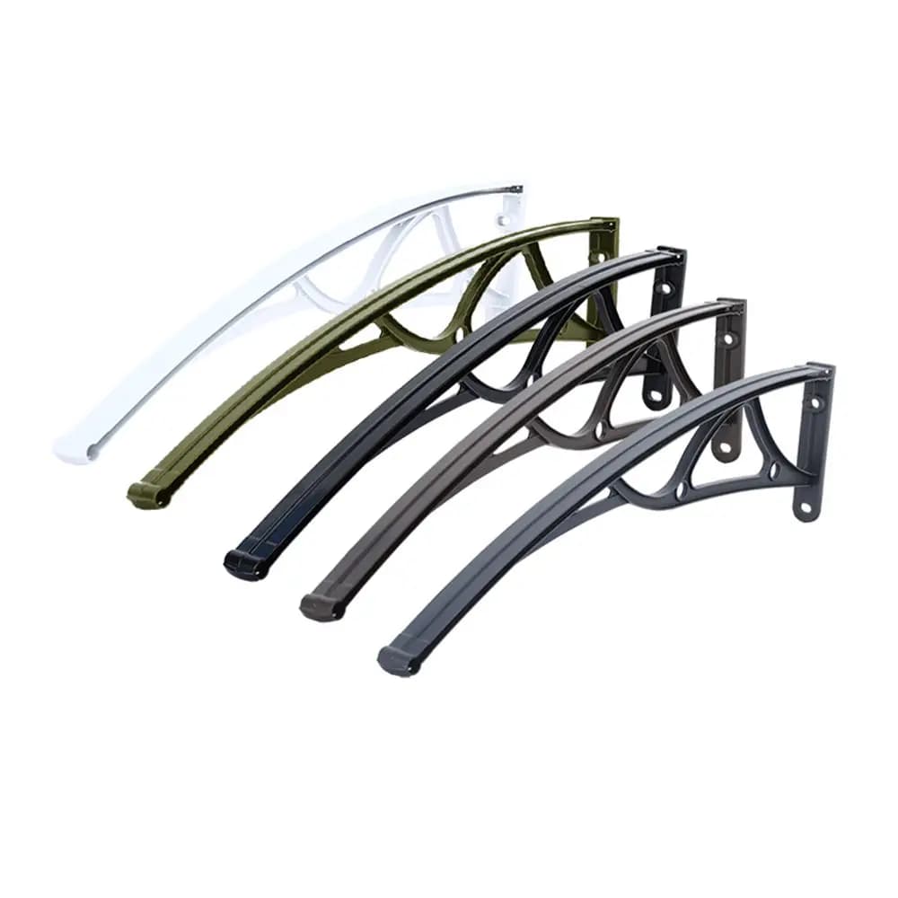 Abri de voiture en aluminium courbé avec toit en polycarbonate anti-UV, abri de stationnement imperm