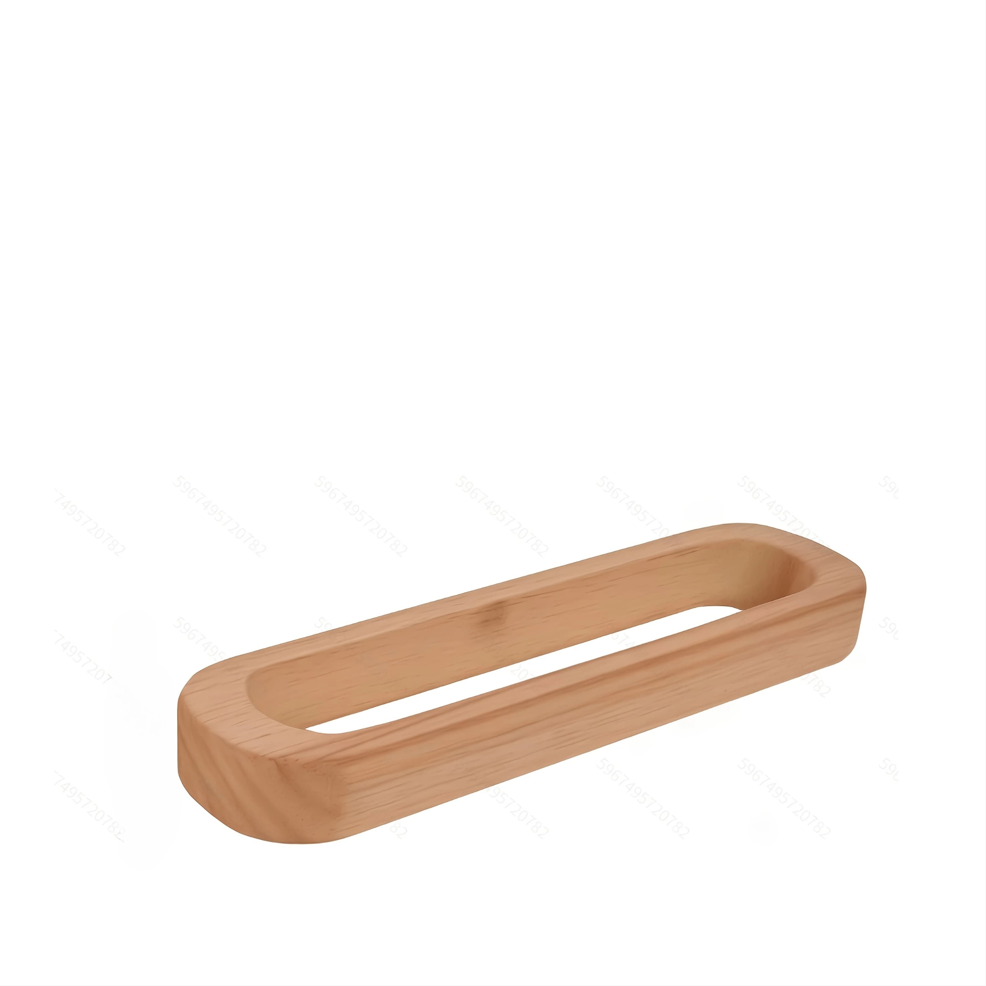 Porte-serviettes mural en bois, barre à serviettes épaissie, étagère décorative murale pour chambre 