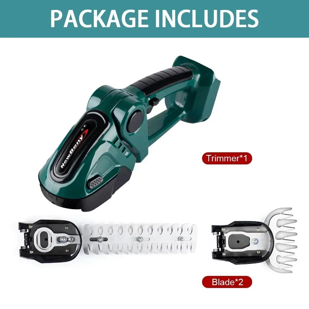 Taille-haie électrique sans fil 2 en 1, 20000 tr/min, Rechargeable, portable, pour désherbage des ar