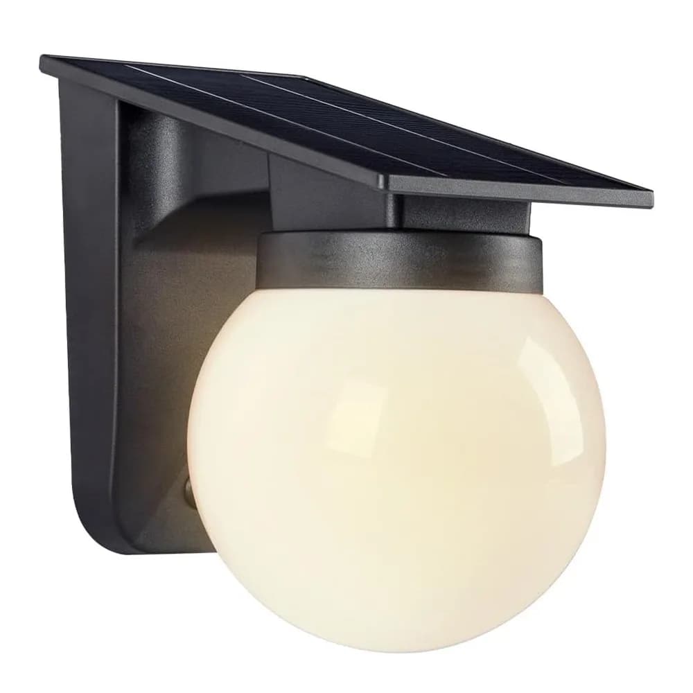 Applique murale solaire marche/arrêt automatique, étanche IP65, lampe à Induction solaire, sphère dé