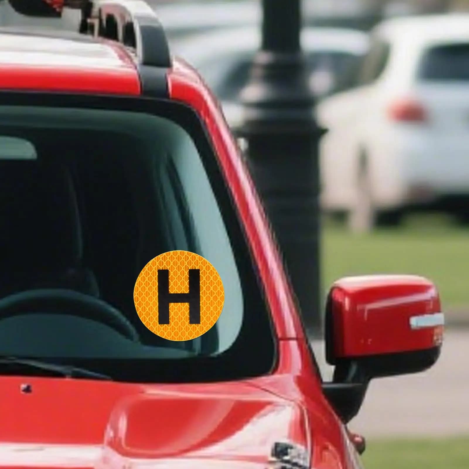 Autocollants magnétiques pour pare-chocs de voiture, autocollants pour pare-brise, signe H, Badge de