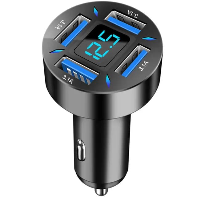 66W 4 Ports USB chargeur de voiture Charge rapide PD Charge rapide 3.0 USB C adaptateur de chargeur 