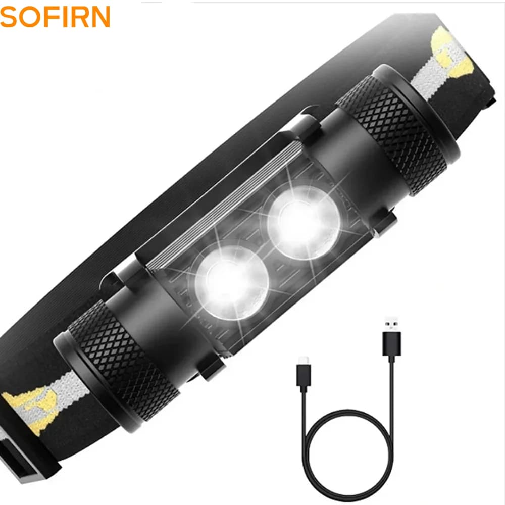 H25S phare 18650 phare double Luminus SST40 LED 1200lm USB lampe Rechargeable