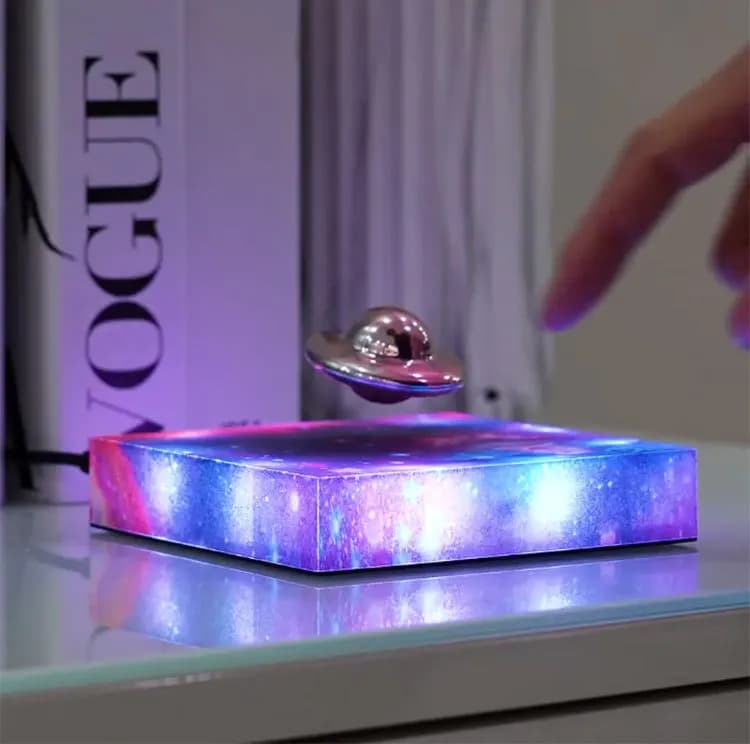 Lampe UFO à lévitation magnétique avec Projection d'étoiles, nouveauté de haute technologie, flotteu