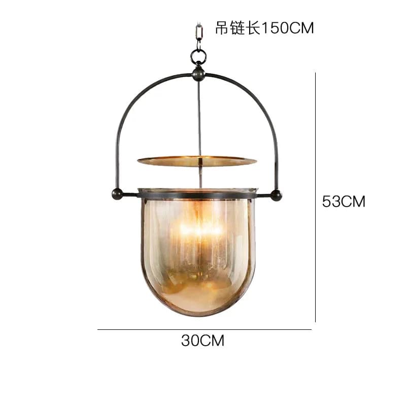 Plafonnier Suspendu Vintage en Verre Scandinave, Luminaire Décoratif de Plafond, Idéal pour une Sall