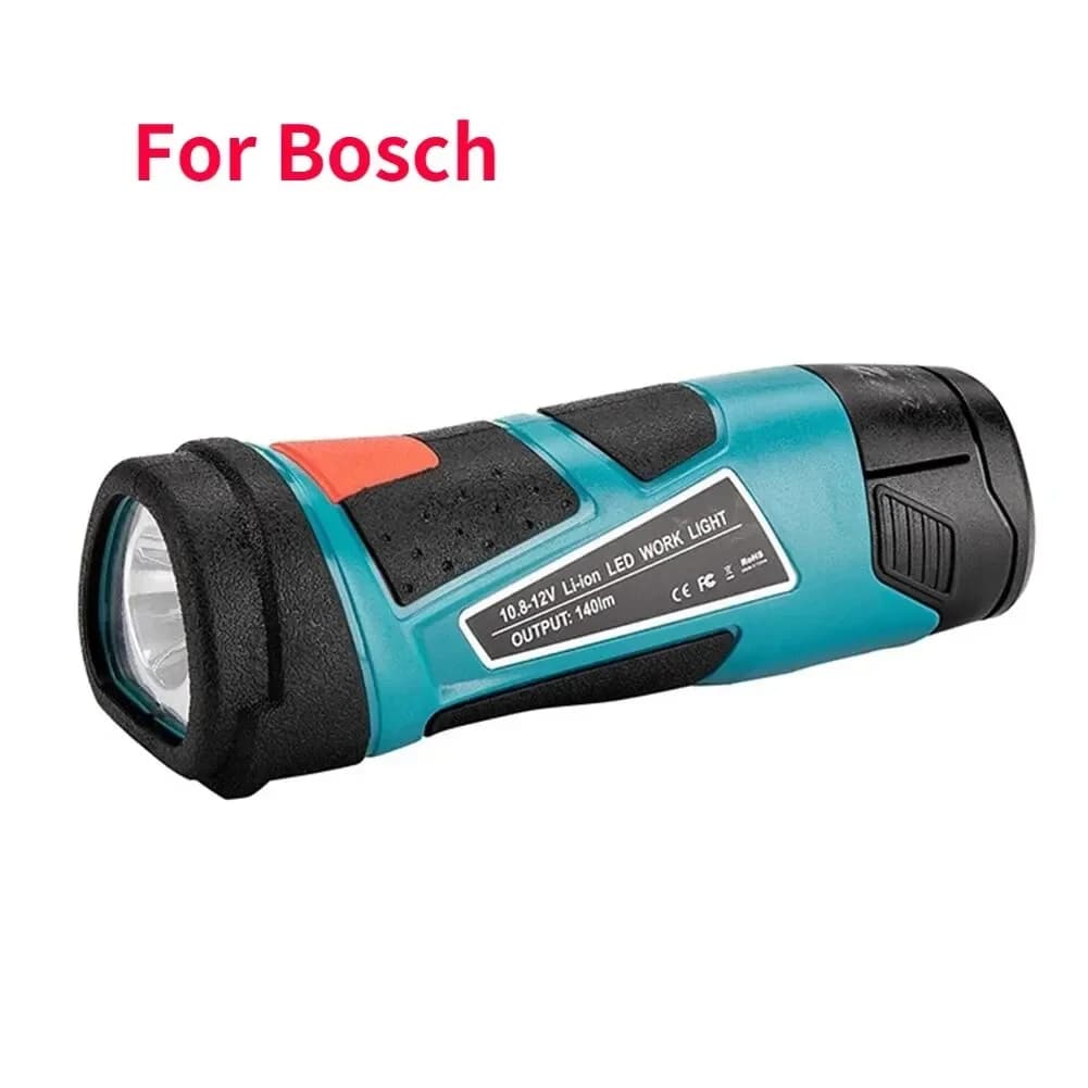Lampe de poche aste pour Bosch, batterie au lithium 10.8V-12V, déterminer la lumière LED, lampe flas