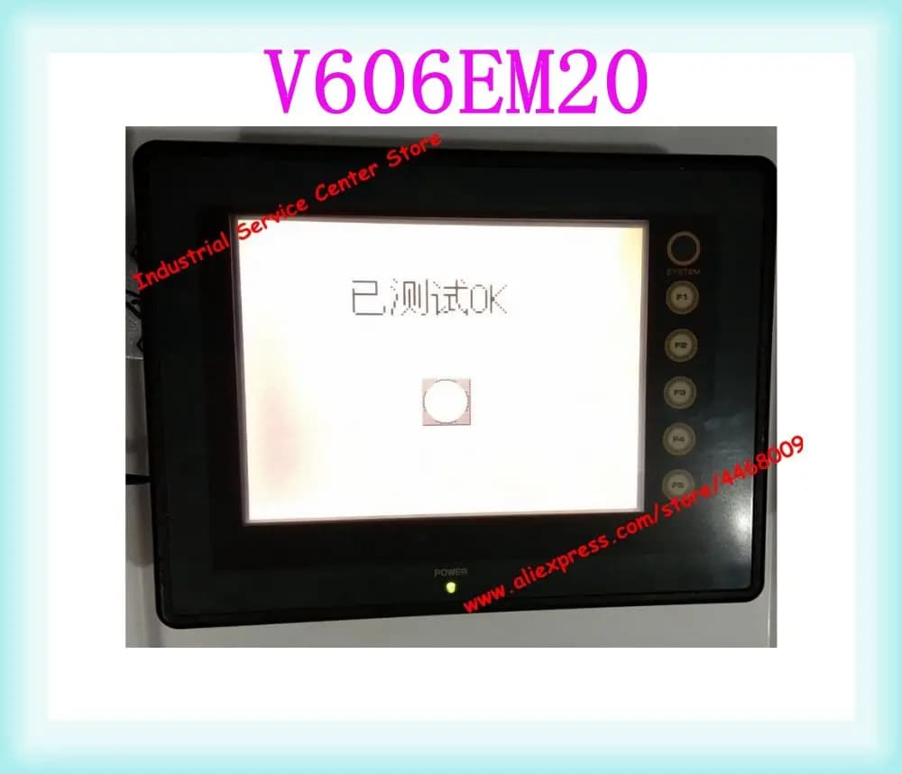Écran tactile HMI d'origine V606EM20, nouveau Test 90%