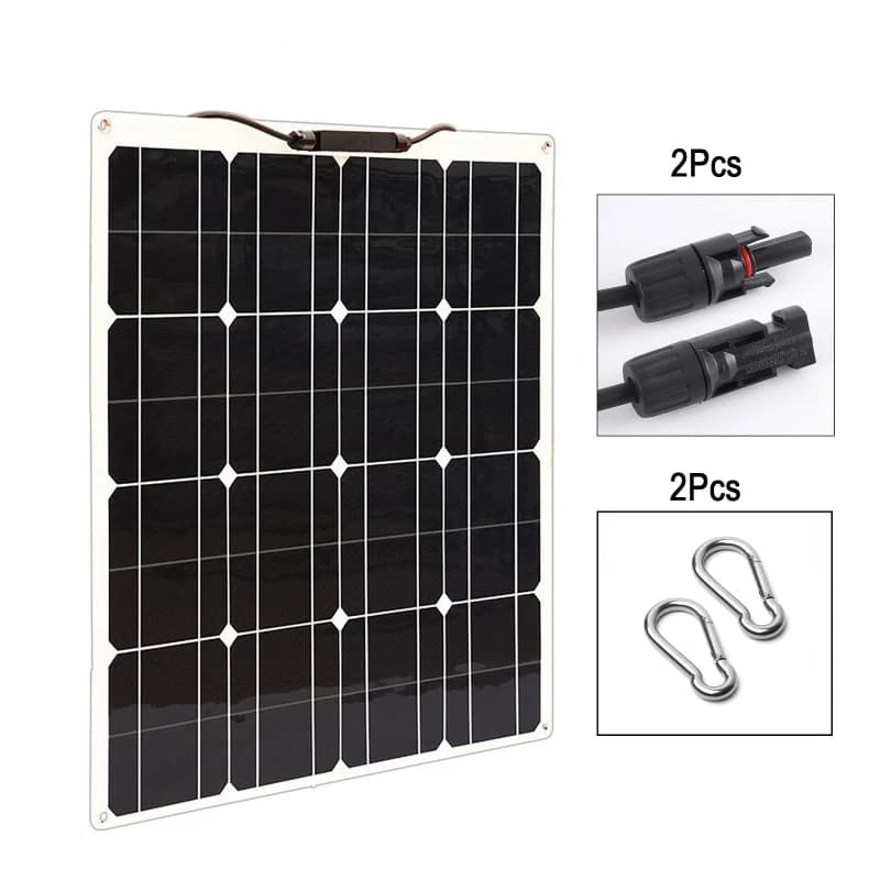 Panneau solaire monoclallin semi-flexible en l'horloge, chargeur de batterie de voiture, montres, ba