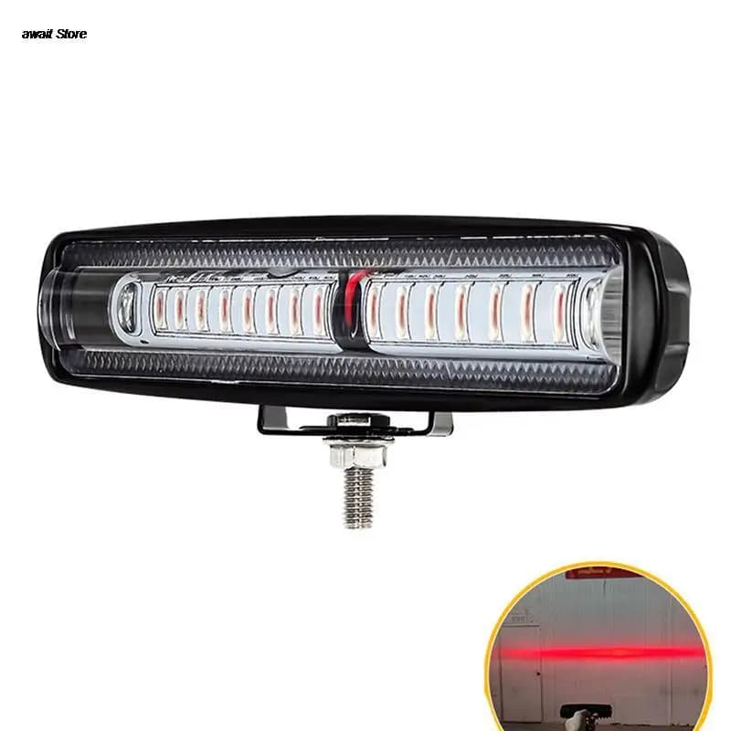 Lampe d'avertissement de sécurité à 15 LED, 30W, 10-80V, ligne rouge, pour chariot élévateur