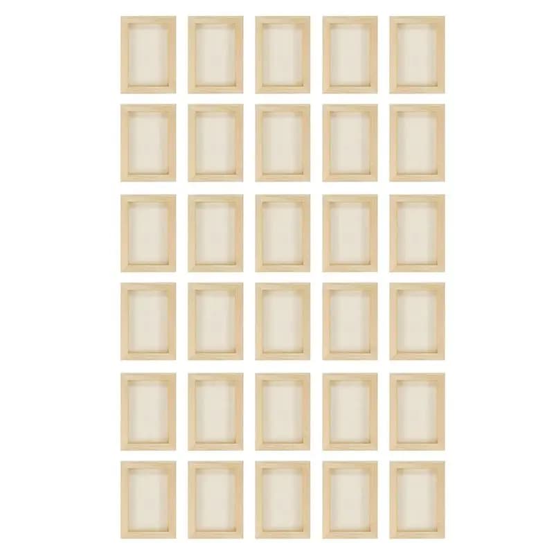 A36T-30 Panneaux en bois de 5,5x7 pouces, toiles en bois non finies pour la peinture, les arts, l'ut