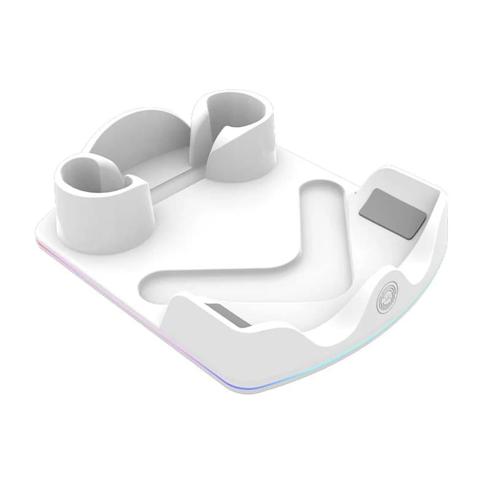 Station de charge pour Meta Quest 3S VR avec lumière RGB, support de charge, support d'affichage pou